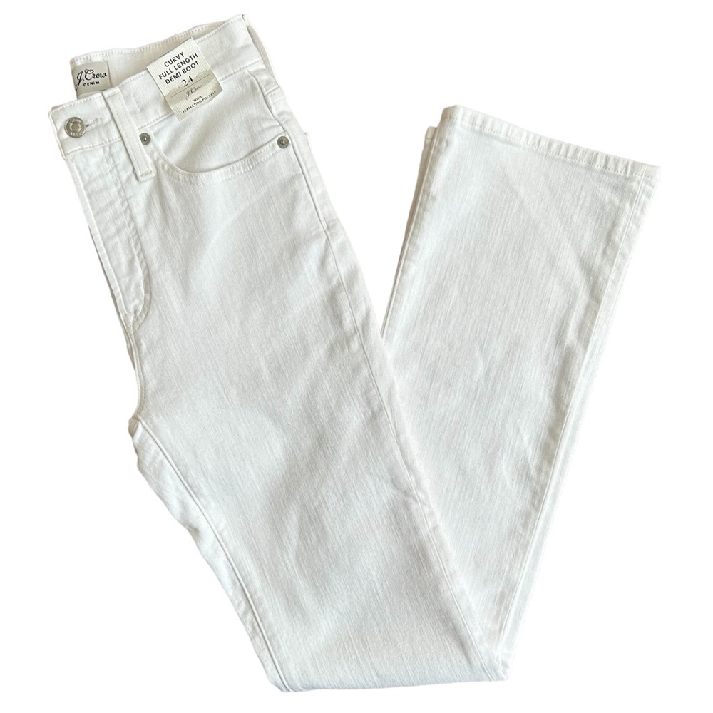 J. Crew Curvy Full Length Demi Boot Jeans Size 24 - Picture 2 of 8
